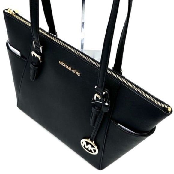 Michael Kors Large Charlotte Tote Bag & Large Continental Wallet Wristle… - Picture 6 of 12